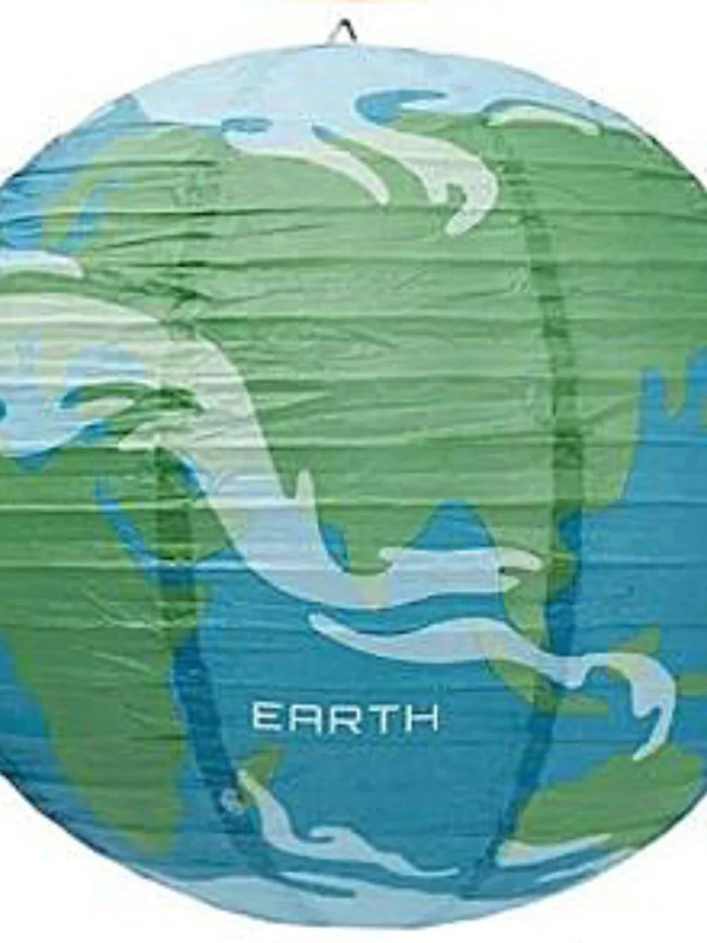 Blue Saturn Hanging Paper Lantern - Space Party Decoration